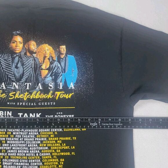 Fantasia The Sketchbook Tour T-Shirt Adult Size Large Black R&B Music Rap Tee - Picture 5 of 6